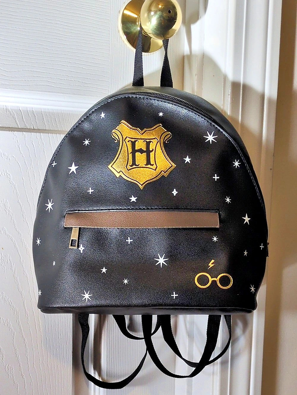 Harry Potter Wizarding World Backpack in Black & Gold Like New